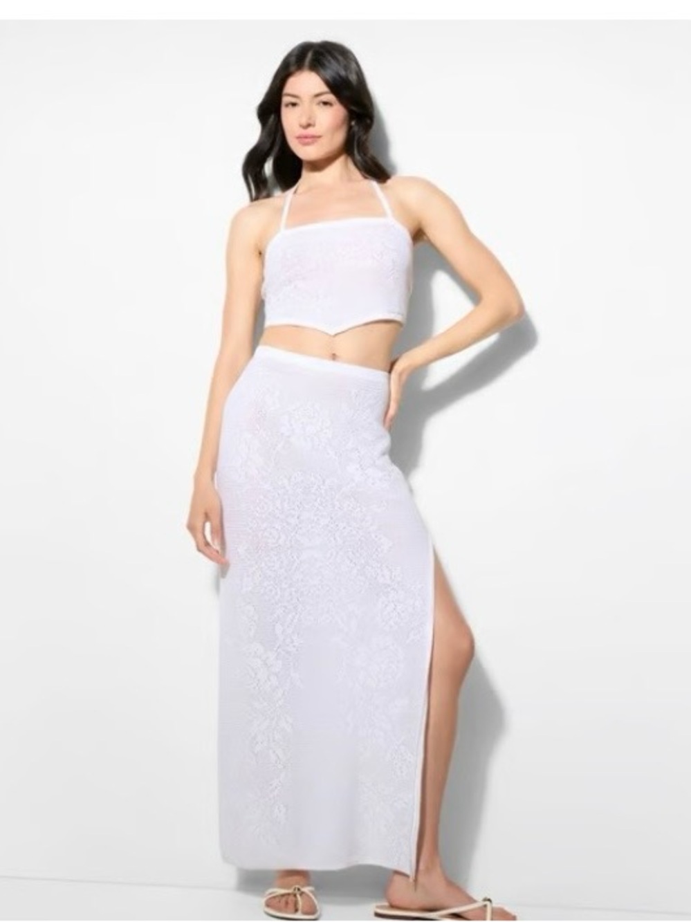 Wild Fable Pointelle Sweater Maxi Skirt